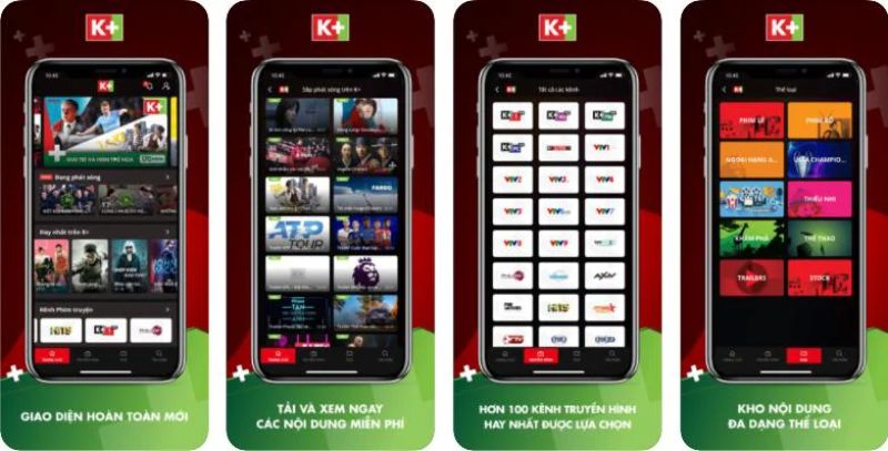 Phần mềm xem bóng đá trên IOS - K+