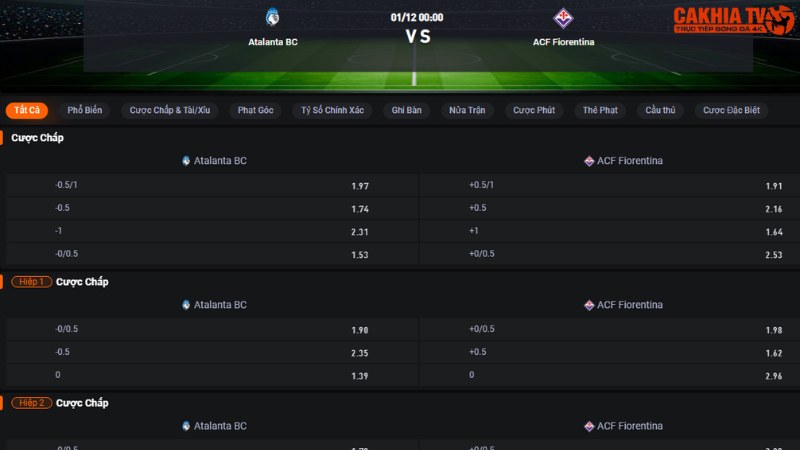 Atalanta vs Fiorentina